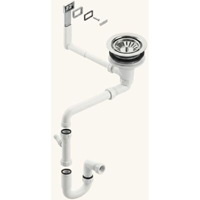 Vidage manuel 1 bac CUIPD245 pour évier inox Luisina VIBRATO - Siphon gain de place - Publicité Vidage manuel 1 bac CUIPD245 pour évier inox Luisina VIBRATO - Siphon gain de place - Publicité