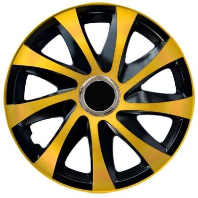 NRM Enjoliveurs de roues Drift E en or et noir 14 lot de 4 piéces Noir - Publicité NRM Enjoliveurs de roues Drift E en or et noir 14 lot de 4 piéces Noir - Publicité