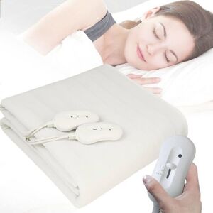 Surmatelas Chauffant Électrique - CELLUSTOP - 160x140 cm - 3 Températures - 2 Télécommandes - Double Zone Blanc - Publicité Surmatelas Chauffant Électrique - CELLUSTOP - 160x140 cm - 3 Températures - 2 Télécommandes - Double Zone Blanc - Publicité