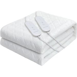 LITREVE Surmatelas Chauffant 2 Places 130W 160x140 cm 4 Température 2 Télécommande Arrêt Automatique Protection Contre la Surchauffe Blanc - Publicité LITREVE Surmatelas Chauffant 2 Places 130W 160x140 cm 4 Température 2 Télécommande Arrêt Automatique Protection Contre la Surchauffe Blanc - Publicité