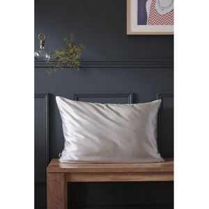 L’EFFET PAPILLON Taie d’Oreiller 50 x 70 cm – 100 % Soie de Mûrier – Soanne Argent Gris - Publicité L’EFFET PAPILLON Taie d’Oreiller 50 x 70 cm – 100 % Soie de Mûrier – Soanne Argent Gris - Publicité