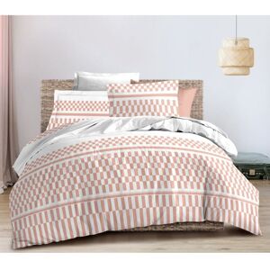 Parure de draps 4P Louna lit 160 x 200 Casimir Peche Coton Pur - Publicité Parure de draps 4P Louna lit 160 x 200 Casimir Peche Coton Pur - Publicité