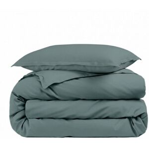 ALPES BLANC - Housse de couette Anthracite 140x200 percale de coton 80 fils + Taies 65x65 – Fabriquée en Europe - Doux et résistant Vert - Publicité ALPES BLANC - Housse de couette Anthracite 140x200 percale de coton 80 fils + Taies 65x65 – Fabriquée en Europe - Doux et résistant Vert - Publicité