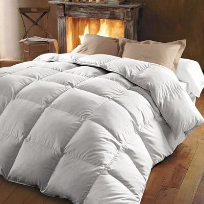 ALPES BLANC - Couette Naturelle en Plume 360g/m² - 220x240 cm – Chaude et Respirante – Fabrication Française - Garnissage Neuf Blanc - Publicité ALPES BLANC - Couette Naturelle en Plume 360g/m² - 220x240 cm – Chaude et Respirante – Fabrication Française - Garnissage Neuf Blanc - Publicité