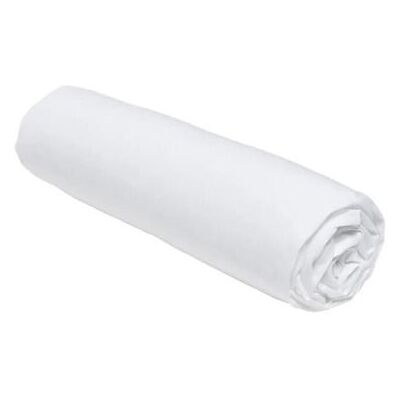 Drap housse Maison Lefebvre DH 1 pers 90x200cm Bonnet 23cm 100% coton 57 fils Blanc - Publicité Drap housse Maison Lefebvre DH 1 pers 90x200cm Bonnet 23cm 100% coton 57 fils Blanc - Publicité