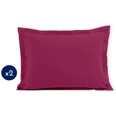 Ensemble de 2 taies d'oreiller Fuchsia Lovely Home LH71603 - Publicité Ensemble de 2 taies d'oreiller Fuchsia Lovely Home LH71603 - Publicité