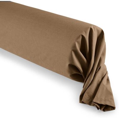 Housse de coussin taupe premium 45x185cm - Literie - Publicité Housse de coussin taupe premium 45x185cm - Literie - Publicité