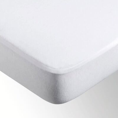 Protège-matelas - Les Ateliers du Linge - 60 X 120 cm - Imperméable - Microfibre - Blanc Blanc - Publicité Protège-matelas - Les Ateliers du Linge - 60 X 120 cm - Imperméable - Microfibre - Blanc Blanc - Publicité