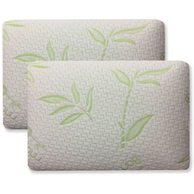 ALPES BLANC - Lot de 2 Oreillers Mémoire de Forme VISCO 40x60cm – Confort Ergonomique Soutien Cervical Optimal Déhoussable Blanc - Publicité ALPES BLANC - Lot de 2 Oreillers Mémoire de Forme VISCO 40x60cm – Confort Ergonomique Soutien Cervical Optimal Déhoussable Blanc - Publicité
