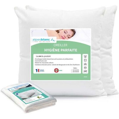 Alpes Blanc - 2944 - Blanc - 60x60 - Pillow - Publicité Alpes Blanc - 2944 - Blanc - 60x60 - Pillow - Publicité