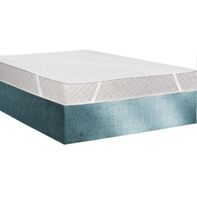 ALPES BLANC - Protège Matelas Imperméable Molleton Coton 200g/m² 160x200 cm Plateau Blanc - Publicité ALPES BLANC - Protège Matelas Imperméable Molleton Coton 200g/m² 160x200 cm Plateau Blanc - Publicité