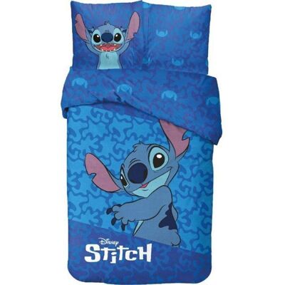 Parure de lit - DISNEY - Lilo et Stitch - 100% Coton - 140 x 200 cm - 2 pièces Bleu - Publicité Parure de lit - DISNEY - Lilo et Stitch - 100% Coton - 140 x 200 cm - 2 pièces Bleu - Publicité