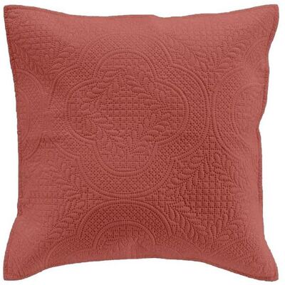 DOUCEUR D'INTERIEUR Housse de Coussin Romane 40x40cm Terracotta Orange - Publicité DOUCEUR D'INTERIEUR Housse de Coussin Romane 40x40cm Terracotta Orange - Publicité