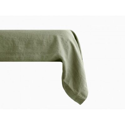 Taie de traversin Palace pur coton teint lavé 63 fils/cm² Vent du sud - Palace Sauge - 43 x 195 cm - Palace Sauge - Vert - Publicité Taie de traversin Palace pur coton teint lavé 63 fils/cm² Vent du sud - Palace Sauge - 43 x 195 cm - Palace Sauge - Vert - Publicité