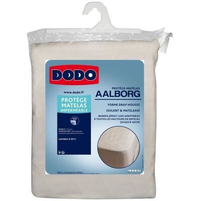 Protège Matelas Aalborg - DODO - Matelassé & Imperméable - 180 x 200 cm - Blanc Blanc - Publicité Protège Matelas Aalborg - DODO - Matelassé & Imperméable - 180 x 200 cm - Blanc Blanc - Publicité