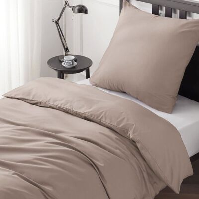 Parure de lit - Housse de couette et taies d’oreiller-Bedsure-Beige macadamia-135x200cm-100% coton-180TC Marron - Publicité Parure de lit - Housse de couette et taies d’oreiller-Bedsure-Beige macadamia-135x200cm-100% coton-180TC Marron - Publicité