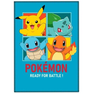 Plaid polaire - POKEMON - Pikachu - 100 x 140 cm - Bleu - Facile dentretien Bleu - Publicité Plaid polaire - POKEMON - Pikachu - 100 x 140 cm - Bleu - Facile dentretien Bleu - Publicité