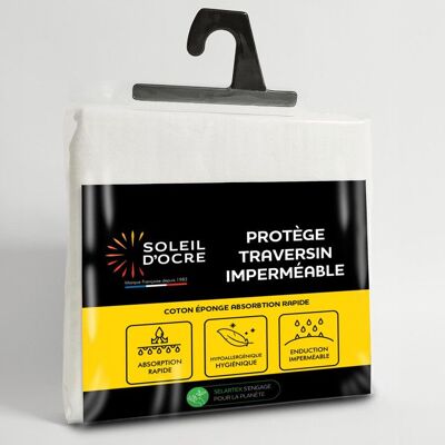 SOLEIL D'OCRE Taie protège traversin 45x90 cm EPONGE imperméable Blanc - Publicité SOLEIL D'OCRE Taie protège traversin 45x90 cm EPONGE imperméable Blanc - Publicité