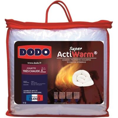 Couette Très Chaude 450 gr/m² - DODO - SUPER ACTIWARM - 220 x 240 cm - Blanc Blanc - Publicité Couette Très Chaude 450 gr/m² - DODO - SUPER ACTIWARM - 220 x 240 cm - Blanc Blanc - Publicité