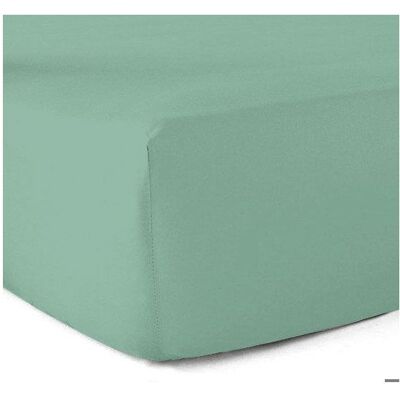 LE LINGE DE JULES Drap-housse 100% coton 57 Fils Vert tilleul - 80 x 200 cm - Bonnet 30 cm Vert - Publicité LE LINGE DE JULES Drap-housse 100% coton 57 Fils Vert tilleul - 80 x 200 cm - Bonnet 30 cm Vert - Publicité