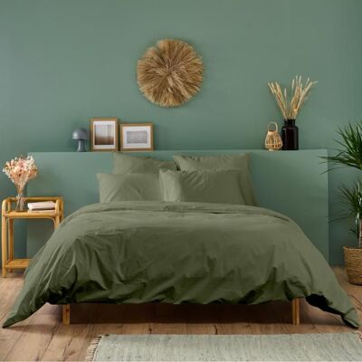 Bleu Câlin - Percale 220x240 - Khaki - Duvet cover - Publicité Bleu Câlin - Percale 220x240 - Khaki - Duvet cover - Publicité