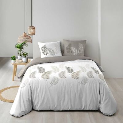 DOUCEUR D'INTÉRIEUR Housse de couette 260 x 240 cm + 2 taies – Coton 57 fils – Goyave Beige - Publicité DOUCEUR D'INTÉRIEUR Housse de couette 260 x 240 cm + 2 taies – Coton 57 fils – Goyave Beige - Publicité