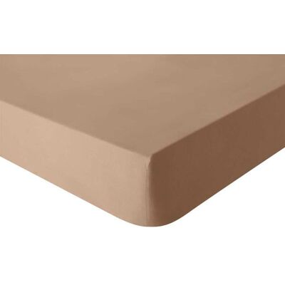 Drap housse uni en coton bonnet de 30cm TOUT DOUX - ESSIX - 140 x 190 cm - Sable Jaune - Publicité Drap housse uni en coton bonnet de 30cm TOUT DOUX - ESSIX - 140 x 190 cm - Sable Jaune - Publicité
