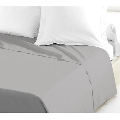 Drap Plat gris clair Lovely Home - Top sheet - Publicité Drap Plat gris clair Lovely Home - Top sheet - Publicité