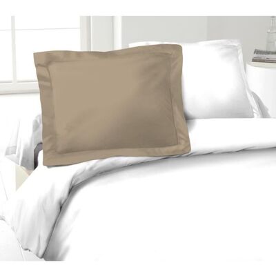 LOVELY HOME Lot de 2 Taies dOreillers 100% coton 50x70 cm - Beige Beige - Publicité LOVELY HOME Lot de 2 Taies dOreillers 100% coton 50x70 cm - Beige Beige - Publicité