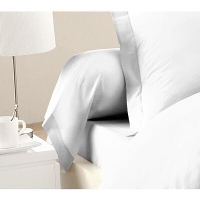 Ensemble de 2 taies d'oreiller blanches LOVELY HOME - 85x185 cm - Publicité Ensemble de 2 taies d'oreiller blanches LOVELY HOME - 85x185 cm - Publicité