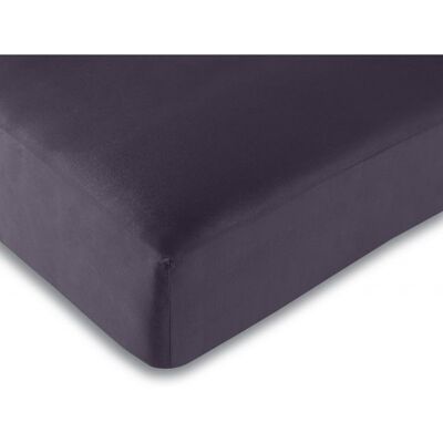 UNIVERS DECOR 2 Draps housse Prune 90 x 190 cm Violet - Publicité UNIVERS DECOR 2 Draps housse Prune 90 x 190 cm Violet - Publicité
