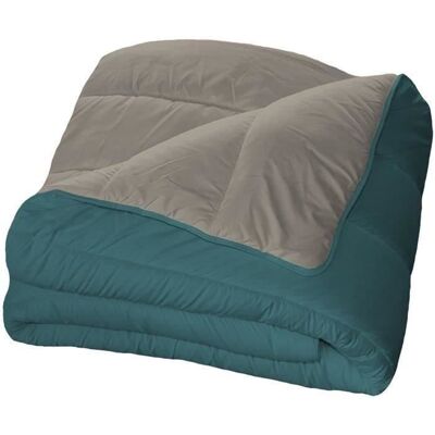 Couette microfibre - 240 x 220 cm - BLEU CALIN - Chaude - 400 g/m² - Bicolore Agate / Poivre Bleu - Publicité Couette microfibre - 240 x 220 cm - BLEU CALIN - Chaude - 400 g/m² - Bicolore Agate / Poivre Bleu - Publicité