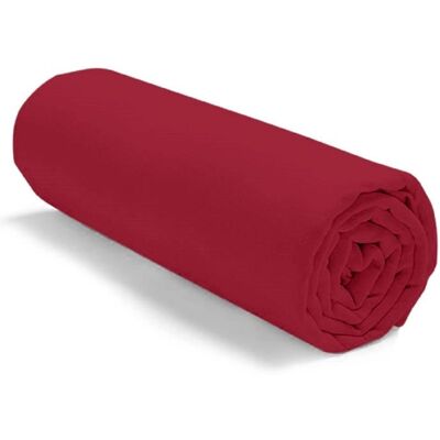 ALPES BLANC - Drap housse 90x190 cm Fuchsia coton 57 fils - Fabrication française – Bonnet 30 cm – Doux durable grand teint Rouge - Publicité ALPES BLANC - Drap housse 90x190 cm Fuchsia coton 57 fils - Fabrication française – Bonnet 30 cm – Doux durable grand teint Rouge - Publicité