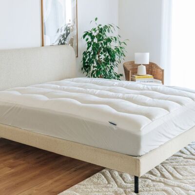 Protection de Matelas Hypnia Cloud - Housse Élastique 80x200 cm - Publicité Protection de Matelas Hypnia Cloud - Housse Élastique 80x200 cm - Publicité