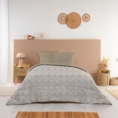 Couette Imprimée Chaude Othon 220x240cm - Édredon 350g/m² Microfibre Fabriqué en France - Beige Rosé/Beige Seigle - BLEU CALIN Beige - Publicité Couette Imprimée Chaude Othon 220x240cm - Édredon 350g/m² Microfibre Fabriqué en France - Beige Rosé/Beige Seigle - BLEU CALIN Beige - Publicité