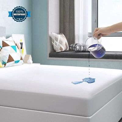 DASINKO Protège Matelas Imperméable 180x200x30cm Blanc Drap Housse Respirante Hypoallergénique Couvre Matelas Blanc - Publicité DASINKO Protège Matelas Imperméable 180x200x30cm Blanc Drap Housse Respirante Hypoallergénique Couvre Matelas Blanc - Publicité