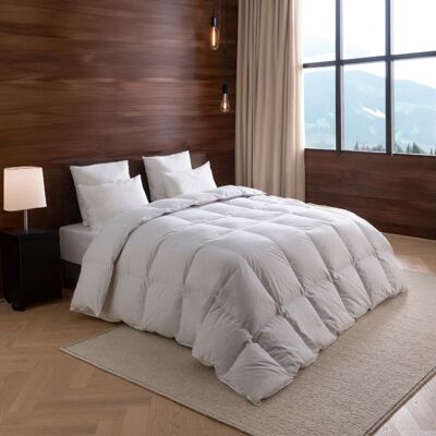 DODO - Couette Alpage - 55% Duvet - 30% Laine thermorégulante - EXTRA CHAUDE - 140 x 200 cm Blanc - Publicité DODO - Couette Alpage - 55% Duvet - 30% Laine thermorégulante - EXTRA CHAUDE - 140 x 200 cm Blanc - Publicité