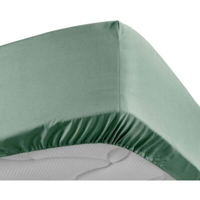 DOUCEUR D'INTÉRIEUR Drap housse 140x190 cm - Percale 100% coton - Bonnet 30 cm - Tilleul Vert - Publicité DOUCEUR D'INTÉRIEUR Drap housse 140x190 cm - Percale 100% coton - Bonnet 30 cm - Tilleul Vert - Publicité