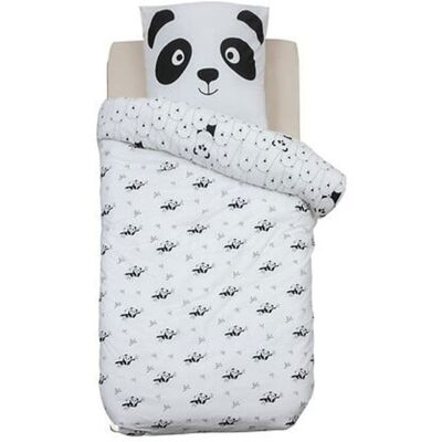 ATMOSPHERA FOR KIDS Parure de lit imprimée Panda 140 x 200 cm Réversible 100% Coton / 57 Fils/cm² - Publicité ATMOSPHERA FOR KIDS Parure de lit imprimée Panda 140 x 200 cm Réversible 100% Coton / 57 Fils/cm² - Publicité