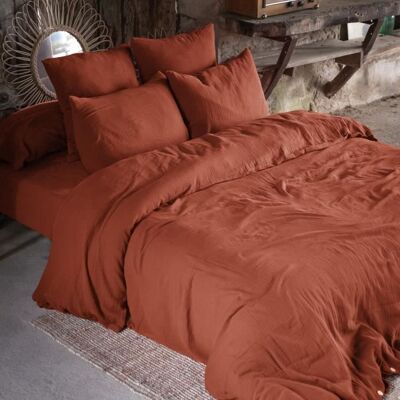 L'effet papillon GAÏA Terre cuite Orange - Housse de duvet - Publicité L'effet papillon GAÏA Terre cuite Orange - Housse de duvet - Publicité