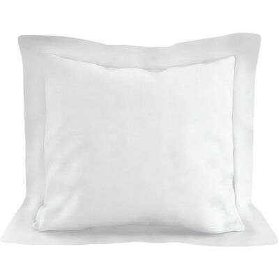 SOLEIL D'OCRE Taie doreiller en coton 57 fils 63x63 cm UNI blanc par Soleil docre Blanc - Publicité SOLEIL D'OCRE Taie doreiller en coton 57 fils 63x63 cm UNI blanc par Soleil docre Blanc - Publicité