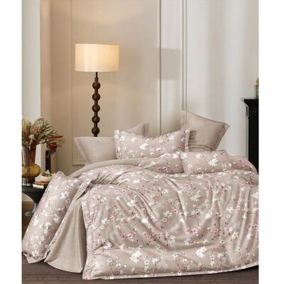 UNIVERS DECOR Parure de couette Imprimé double face percale de coton peigné 80 fils/cm² pour lit 140 à 160 - TH-33-25 - - Publicité UNIVERS DECOR Parure de couette Imprimé double face percale de coton peigné 80 fils/cm² pour lit 140 à 160 - TH-33-25 - - Publicité