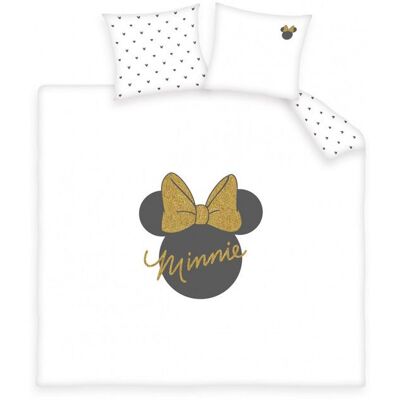 ALPES BLANC - Housse de couette Minnie Shiny 220x240 cm 100% Coton 57 fils Jaune - Publicité ALPES BLANC - Housse de couette Minnie Shiny 220x240 cm 100% Coton 57 fils Jaune - Publicité