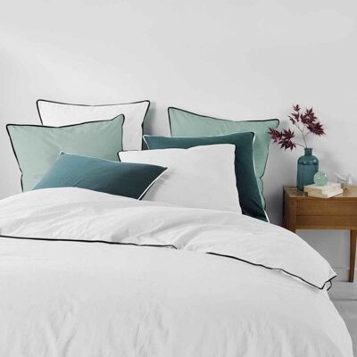Douceur D'intérieur Parure de lit Linette Blanc - Bedding set - Publicité Douceur D'intérieur Parure de lit Linette Blanc - Bedding set - Publicité