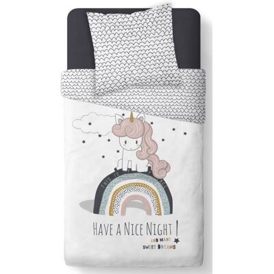 TODAY Parure de couette Pretty Lili - Coton - 140 x 200 cm Blanc - Publicité TODAY Parure de couette Pretty Lili - Coton - 140 x 200 cm Blanc - Publicité