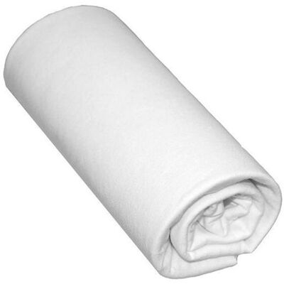 Terre de Nuit - Drap housse bébé 60x140 - Blanc - Bonnet 15 cm - Fitted sheet - Publicité Terre de Nuit - Drap housse bébé 60x140 - Blanc - Bonnet 15 cm - Fitted sheet - Publicité