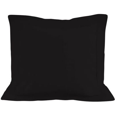 SOLEIL D OCRE Coussin carré en coton - 63x63 cm - Noir - Publicité SOLEIL D OCRE Coussin carré en coton - 63x63 cm - Noir - Publicité