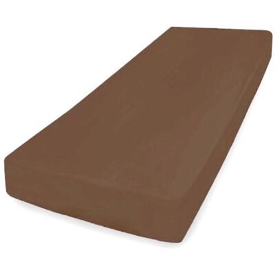 Drap-housse - MATEX - PREMIUM - 110x190/120x200 cm - 100% coton - Lavable Marron - Publicité Drap-housse - MATEX - PREMIUM - 110x190/120x200 cm - 100% coton - Lavable Marron - Publicité