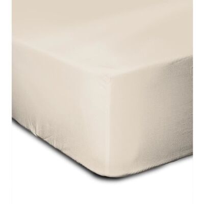 Drap-housse beige pour lit double - Lovely Home - Publicité Drap-housse beige pour lit double - Lovely Home - Publicité