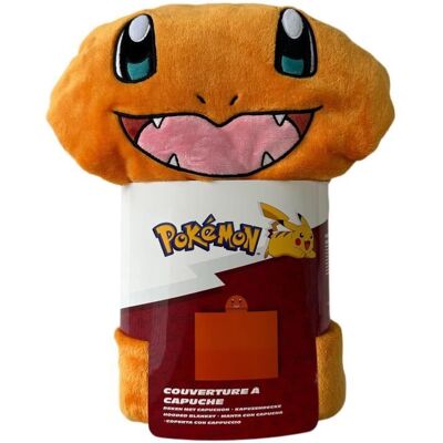 Plaid à capuche 3D - POKEMON - Salamèche - 120 x 150 cm - Ultra doux - Coloré Jaune - Publicité Plaid à capuche 3D - POKEMON - Salamèche - 120 x 150 cm - Ultra doux - Coloré Jaune - Publicité